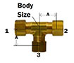 Compression Forged Tee Diagram
